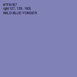 #7F81B7 - Wild Blue Yonder Color Image